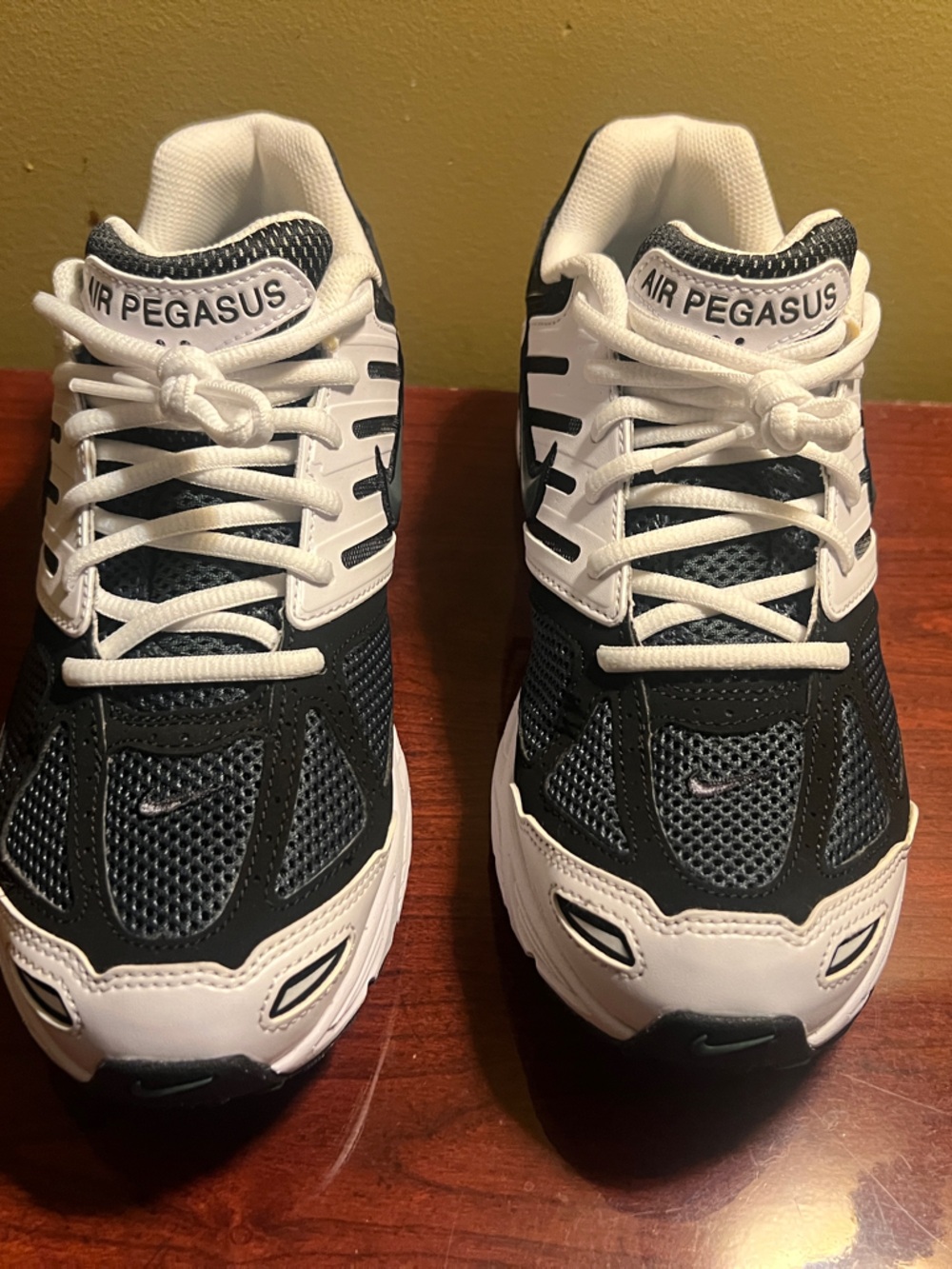 Nike Black and White Air Pegasus Running Sneakers